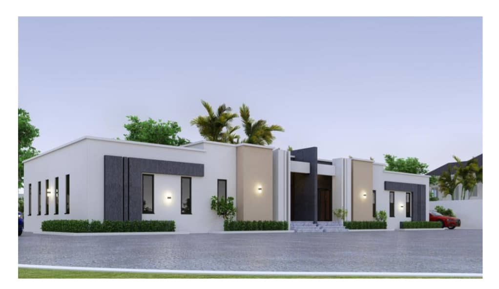 2-Bedroom Semi Detached Bungalow - Front View