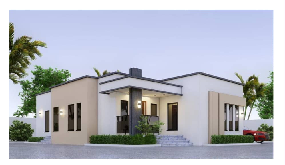 3-Bedroom Bungalow - Front View