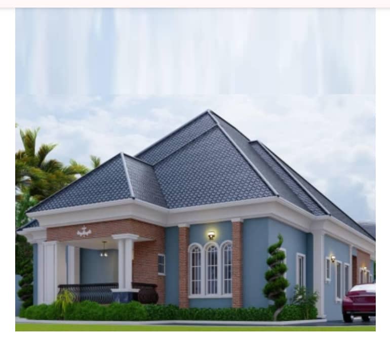 4-Bedroom Bungalow - Side View
