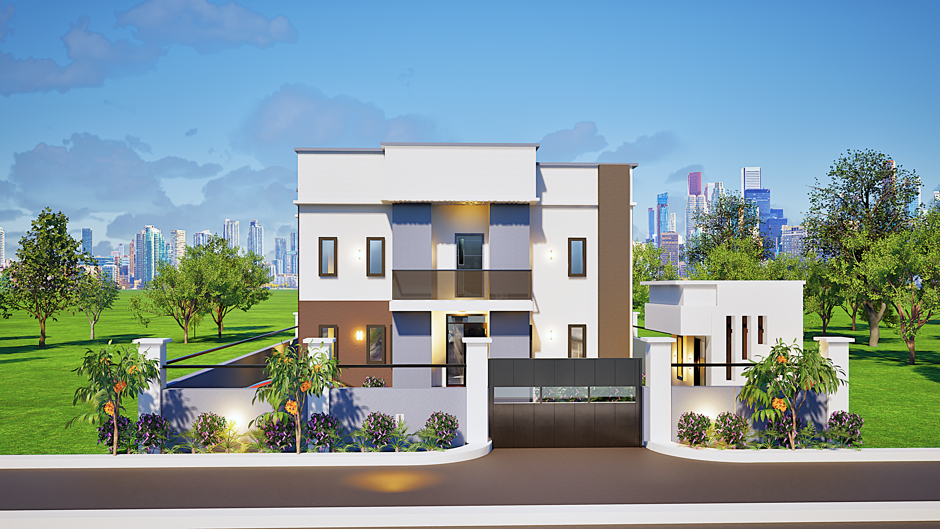 4‑Bedroom Duplex - Side View